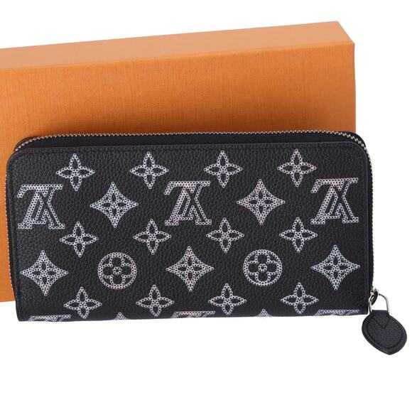 Louis Vuitton Monogram Mahina Flight Mode Zippy NM Wallet Black - Picture 2 of 6